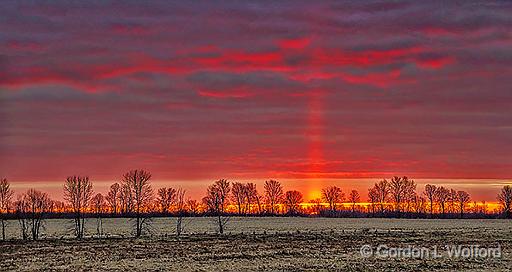 Sunrise Solar Pillar_47367-9.jpg - Photographed near Smiths Falls, Ontario, Canada.